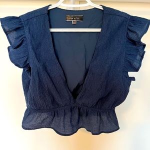 Blue Blush Flared Set.